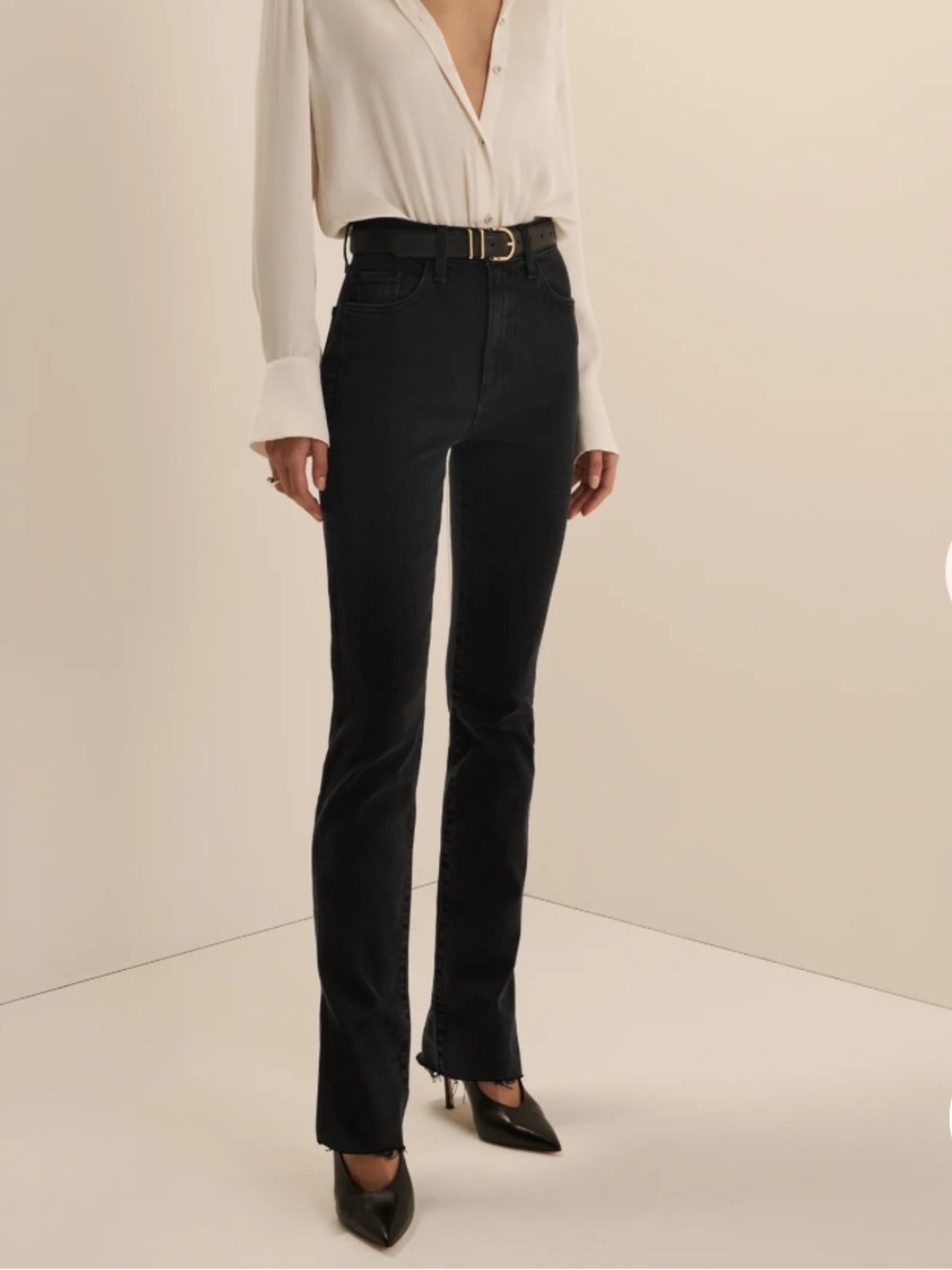 Favorite Daughter The Valentina Súper High Rise Cigarette Slit Jeans Boulder 30